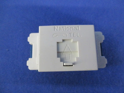 埋込テレホンモジュラジャック(6極6心)(10個入)National WNT15669