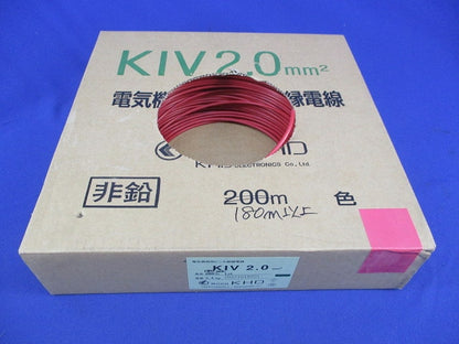 KIVケーブル(赤)180ｍ以上 KIV2.0MM