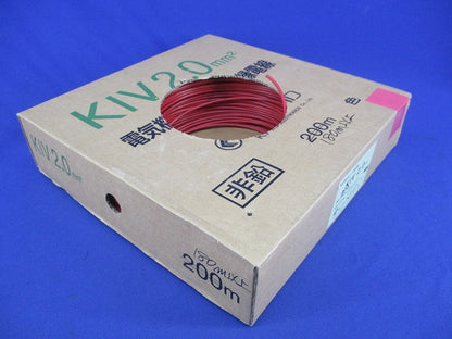 KIVケーブル(赤)180ｍ以上 KIV2.0MM
