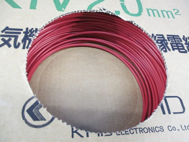 KIVケーブル(赤)180ｍ以上 KIV2.0MM