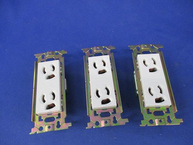 埋込抜け止め接地ダブルコンセント(3個入)National WN1162