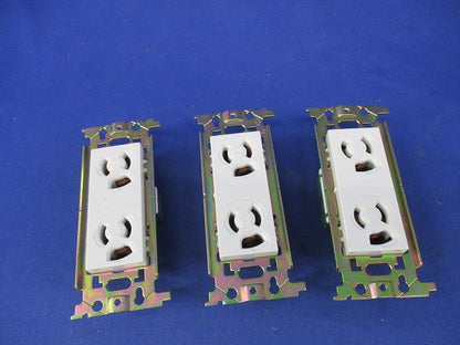 埋込抜け止め接地ダブルコンセント(3個入)National WN1162