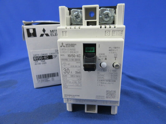 漏電遮断器2P30A NV50-KC