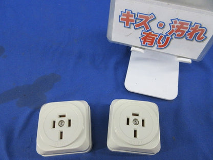露出形接地極付コンセント(2個入) JE-4152