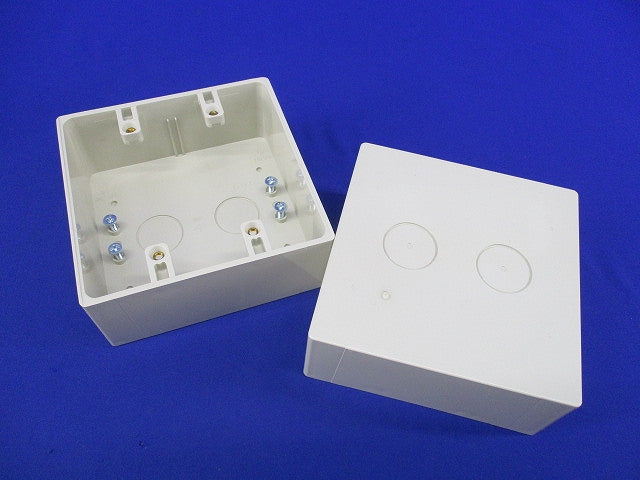 露出スイッチボックス2ヶ用(2個入)(ベージュ) PVR-0W