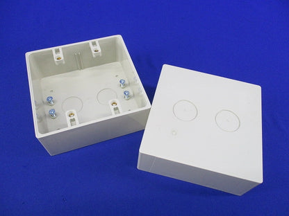 露出スイッチボックス2ヶ用(2個入)(ベージュ) PVR-0W