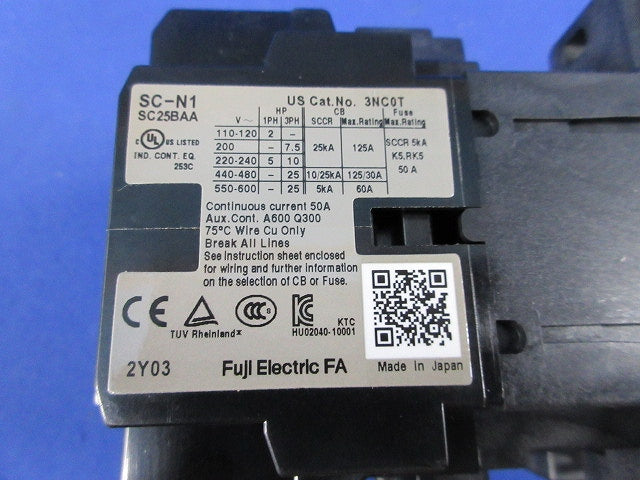 電磁接触器 200V SC-N1