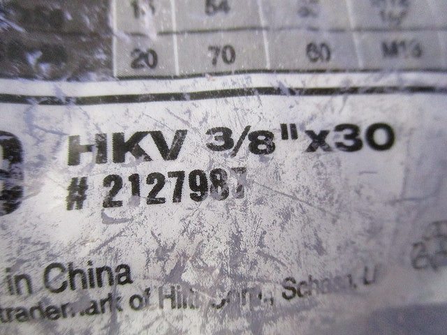 フラッシュアンカー(20個入) HKV3/8×30"