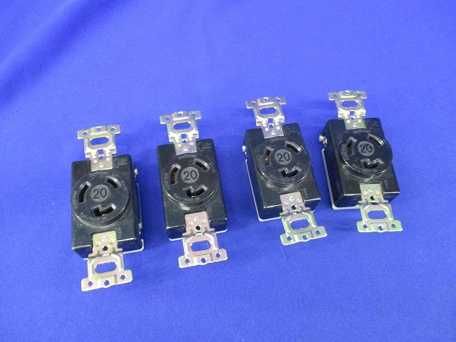 接地2P20A引掛埋込コンセント(4個入) WF2520