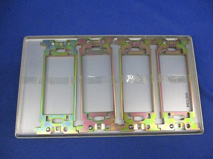 新金属カバープレート(取付枠付)4連 National WN7594