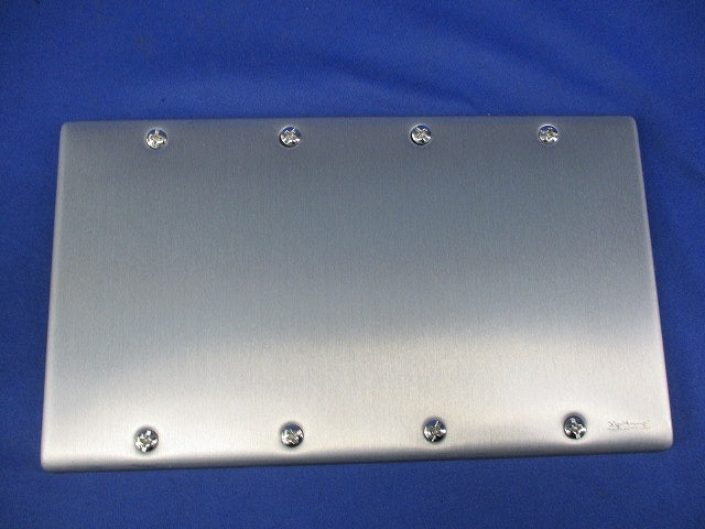 新金属カバープレート(取付枠付)4連 National WN7594