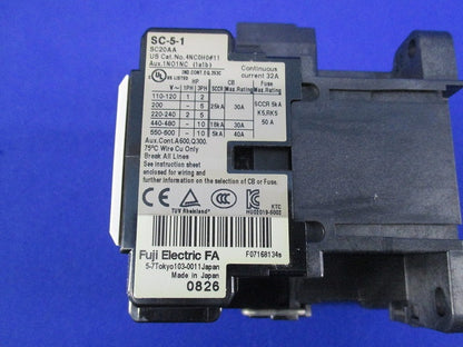 電磁接触器200V SC-5-1