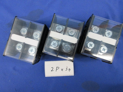 セルフアップ式端子台2Ｐ×3個入 PT-100L