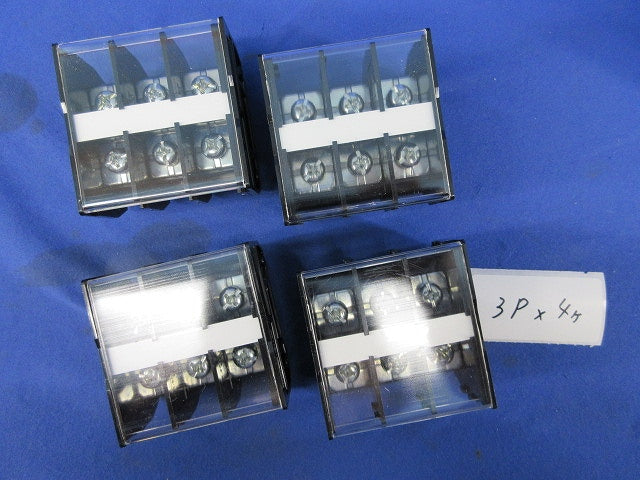 レール取付型セルフアップ式端子台(3P×4個入) PT-90