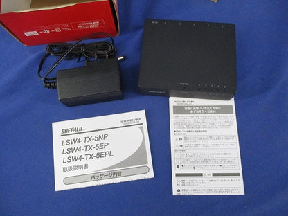 スイッチングハブ5ポート(ブラック) LSW4-TX-5EPL/BKD