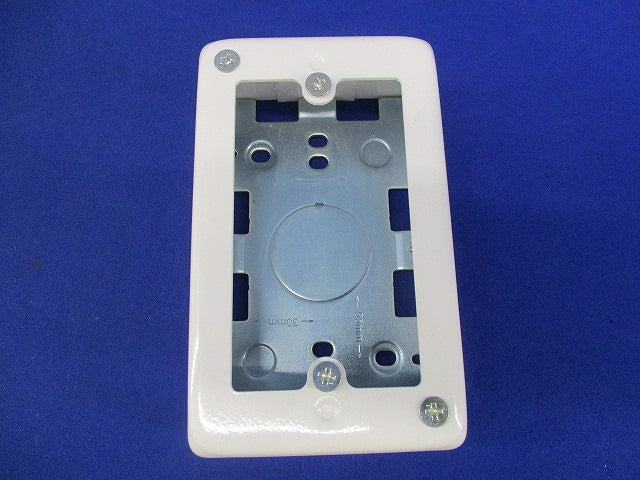 A型1コ用スイッチボックス(2個入)(ホワイト)(未開封含) DZA161W