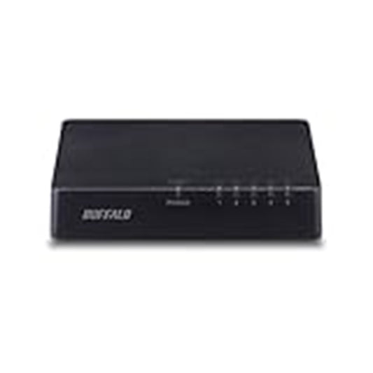 プラスチック筺体 AC電源 5ポート ブラック スイッチングハブ LSW4-TX-5EPL/BKD