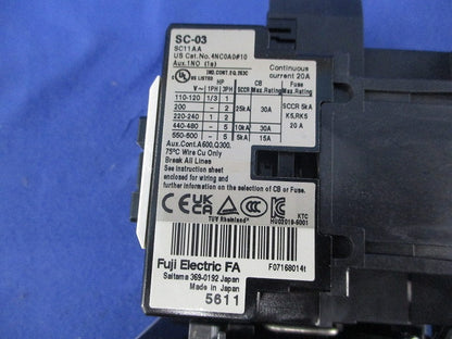 電磁開閉器100V2.8-4.2A SC-03+TR-0N