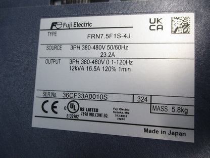 インバータ FRN7.5F1S-4J
