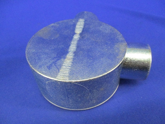 丸形露出ボックス2方出(電気亜鉛メッキ)(3個入) 25