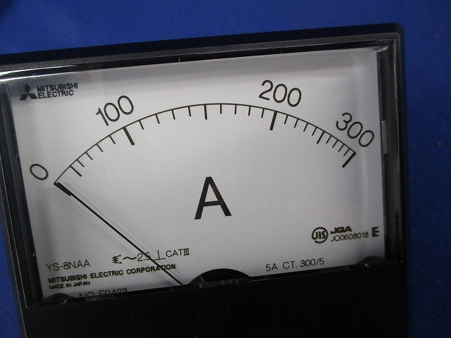指示電気計器 交流電流計0-300A 300/5A YS-8NAA