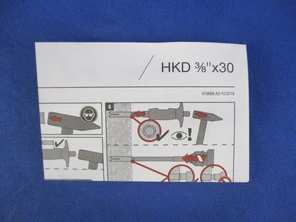 フラッシュアンカーアンカーHKD 3/8×30(100個入) 100HKD3/8×30
