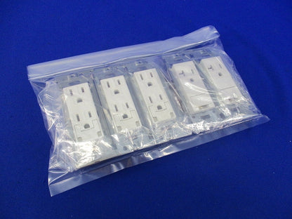 接地コンセントセット(混在5個入)(ピュアホワイト)(汚れ有) JEC-BN-55GEH他