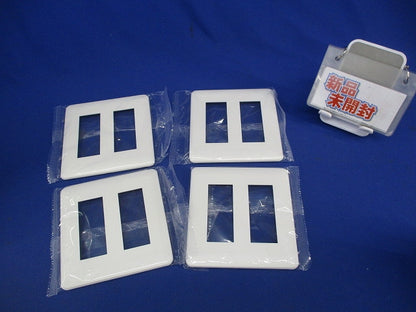 2ピースコンセントプレート 2連用(4個入) WJD-33