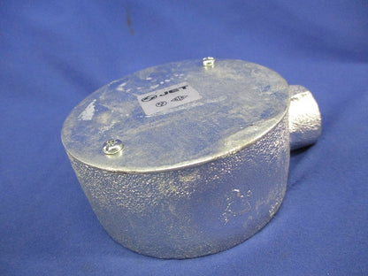 丸型露出ボックス 2方出(2個入)亜鉛 M16L