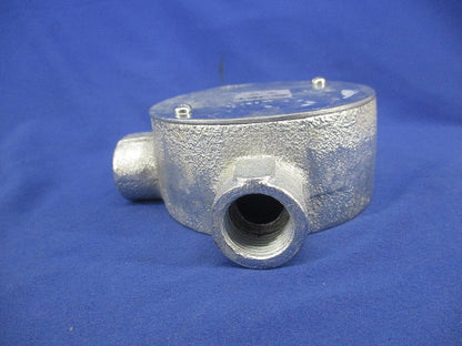 丸型露出ボックス 2方出(2個入)亜鉛 M16L