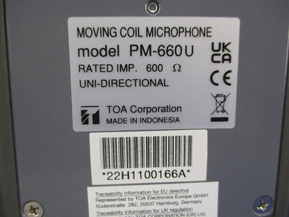 卓上型マイクロホン PM-660U