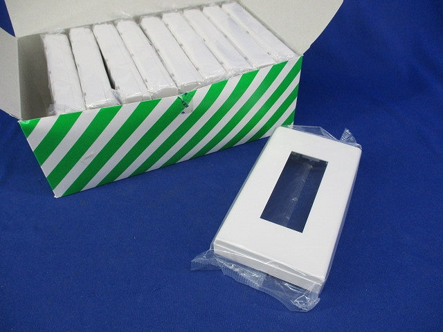 腰高コンセントプレート(3コ用)(10枚入)(ホワイト) WTF8053W