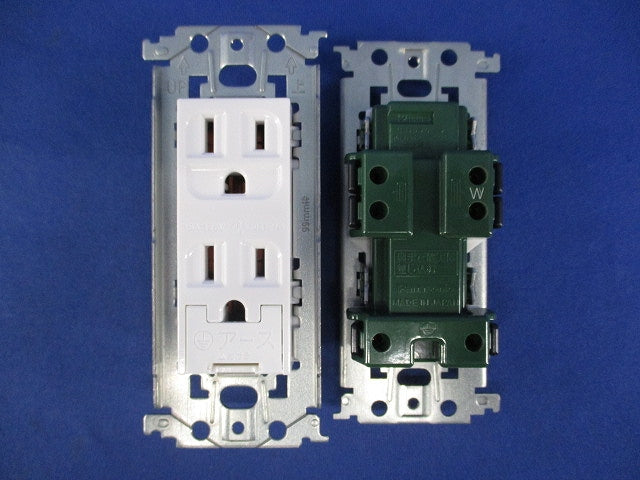 埋込アースターミナル付接地ダブルコンセント(4個入) WTL11323W