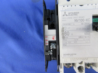 漏電ブレーカー3P3E60A(ジャンク品) NV100-KC