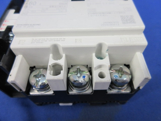 漏電ブレーカー3P3E60A(ジャンク品) NV100-KC
