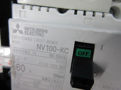 漏電ブレーカー3P3E60A(ジャンク品) NV100-KC
