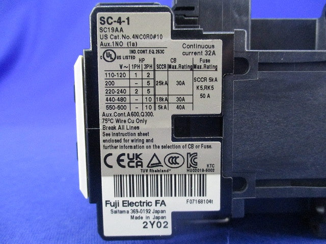 電磁接触器200Ｖ SC-4-1