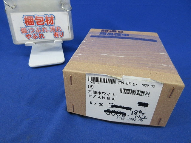 ねじ(三価ホワイト ピアスHEX 5 x 30)180本以上入 型番不明