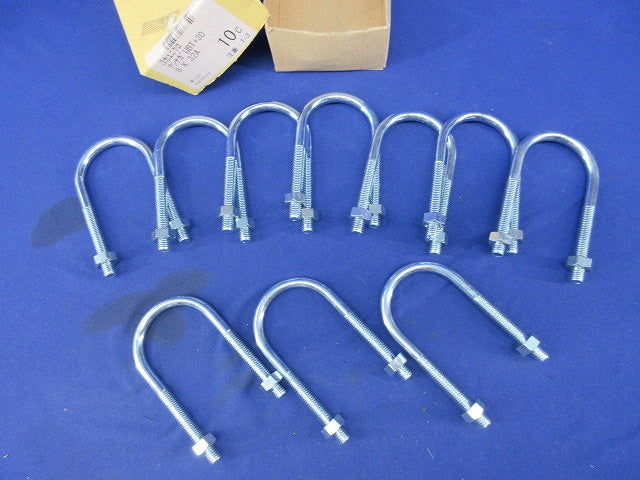 三価ユニクロメッキ 足長Uボルト(10個入) +30 8×32A