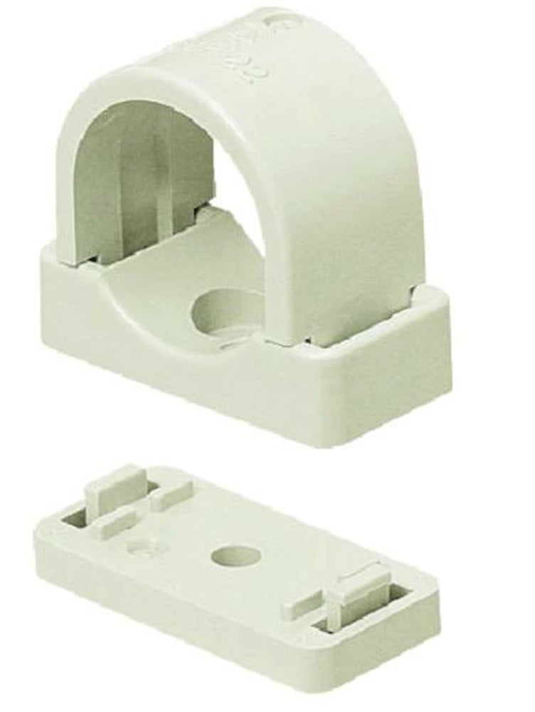 VE台付サドル 適合VE管28 ミルキーホワイト 20個入 SVE-28M-20