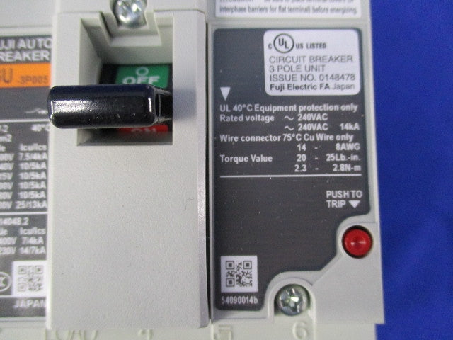 オートブレーカ3P5A BW50RAGU-3P005