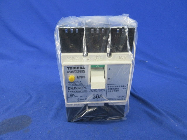 配線用遮断器3P2E30A(単3中性線欠相保護付)ビスなめり有 DNB532RPL