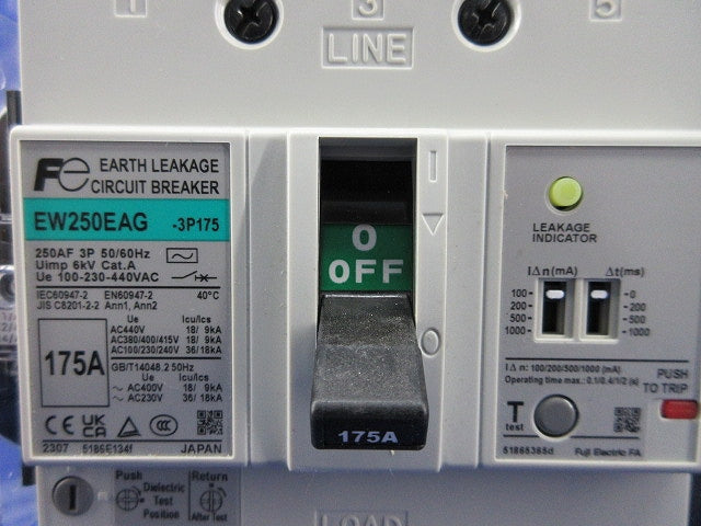 サーキットブレーカ3P175A EW250EAG