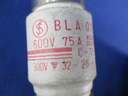低圧限流ヒューズ栓型ヒューズ(3個入) BLA075