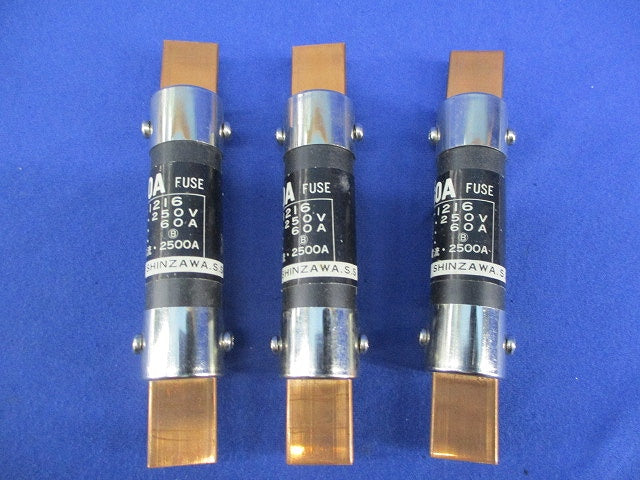 刃型筒形ヒューズ(3個入) 60A