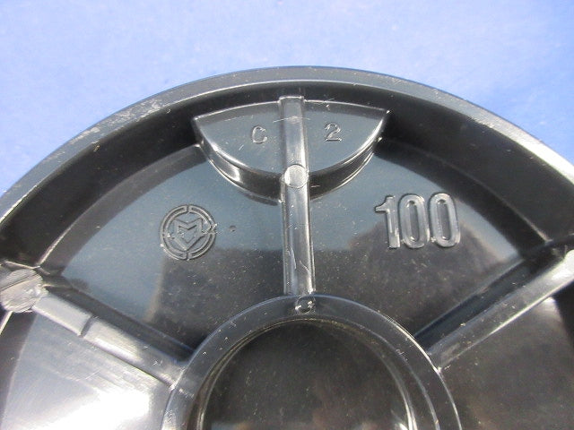 バルブボックス(樹脂製・蝶番式・φ100)(3個入)黒 SSV100B