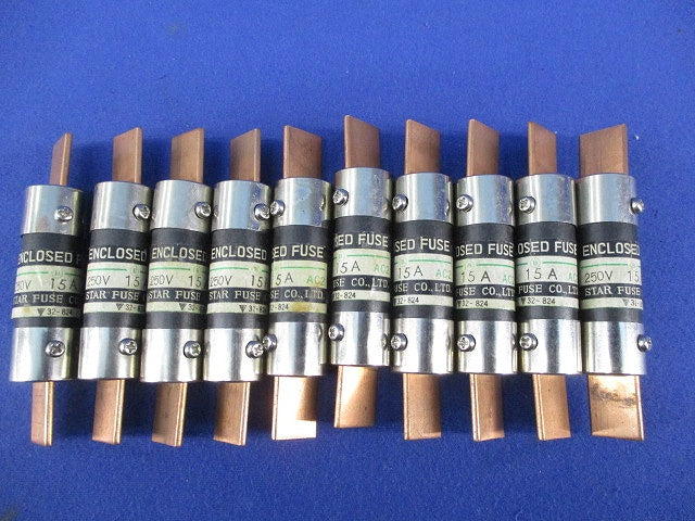 筒形エンクロヒューズ(刃型)(10個入) 250V×15A