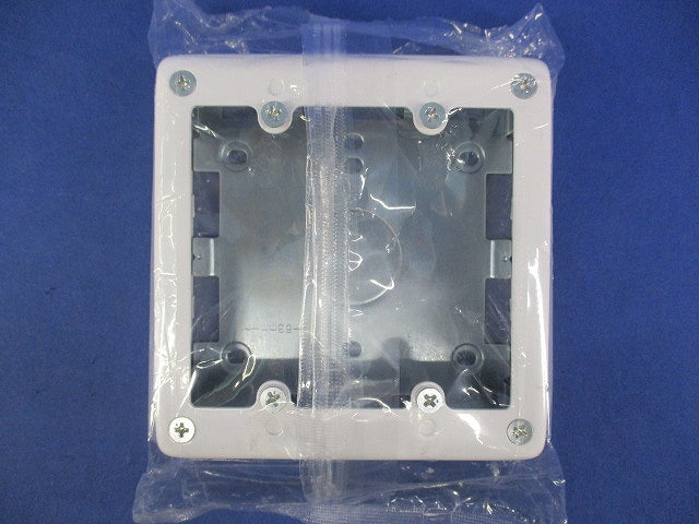 2コ用スイッチボックス片側(ホワイト)(新品未開封) DZB282W
