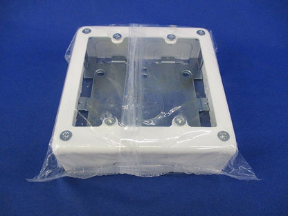 2コ用スイッチボックス片側(ミルキーホワイト) DZB282W