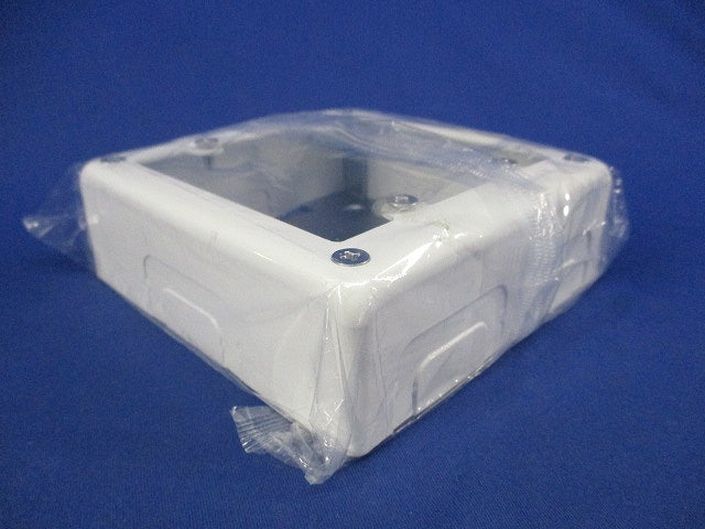 2コ用スイッチボックス片側(ミルキーホワイト) DZB282W